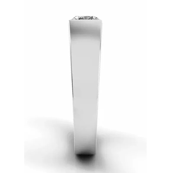 New Women’s Round Cut 925 Silver Diamond Ring - Picture 3 of 5